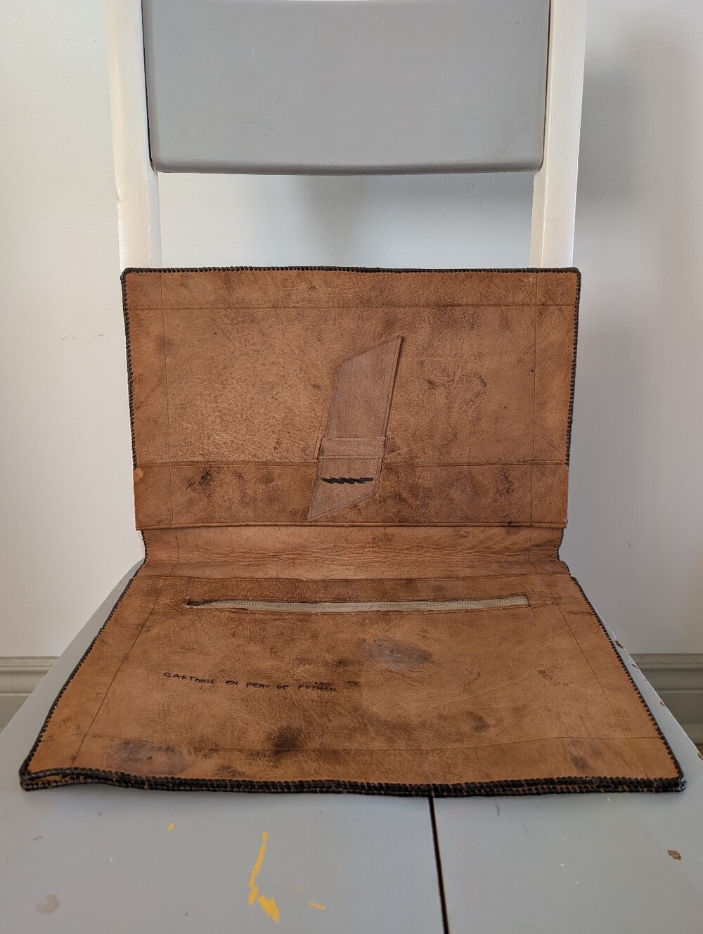 RARE - 1970's "Python Skin" Satchel, Briefcase - Unisex Design - Picture 7 of 16
